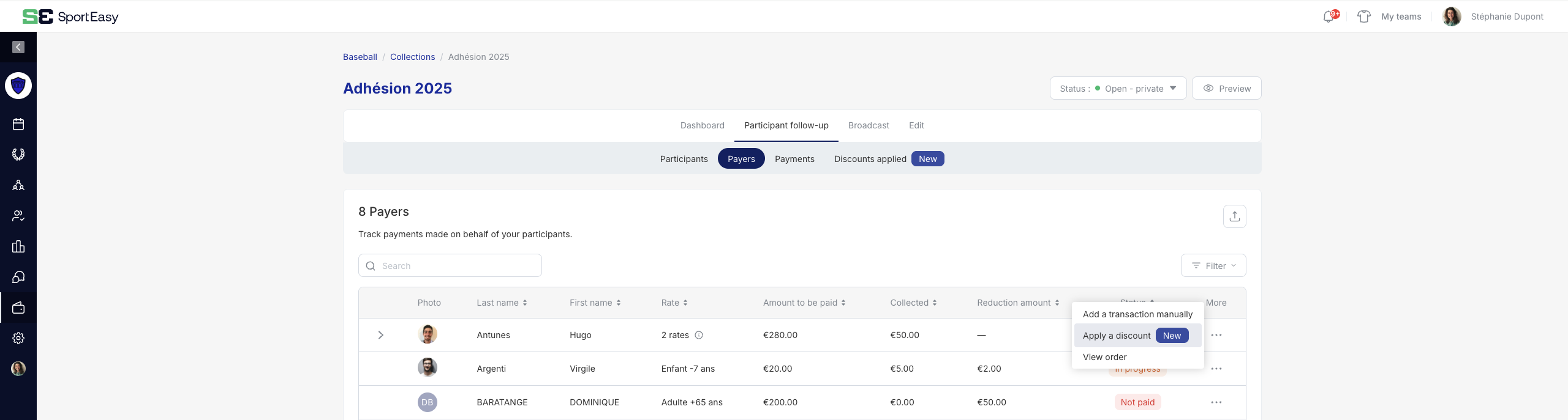 Cheminement Payers tab.png