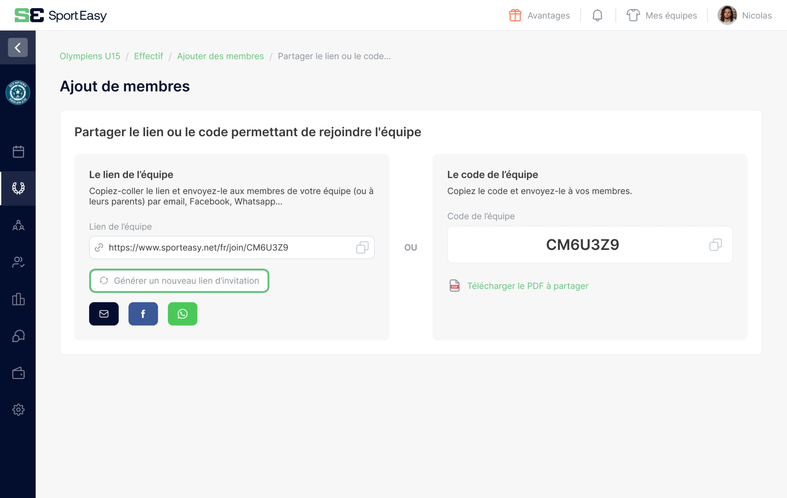 Générer un nouveau code - Webapp.png