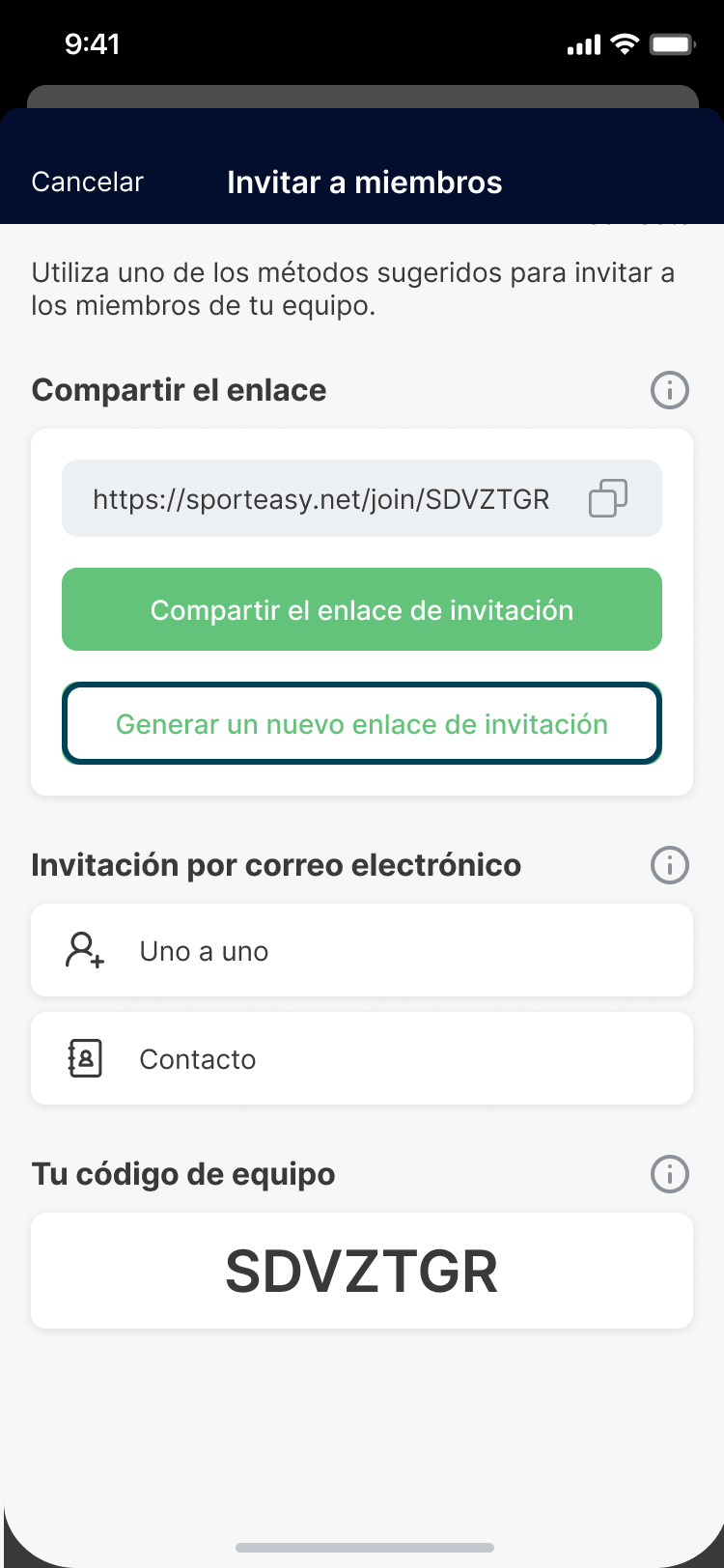 Générer un nouveau code - Mobile - ES.png