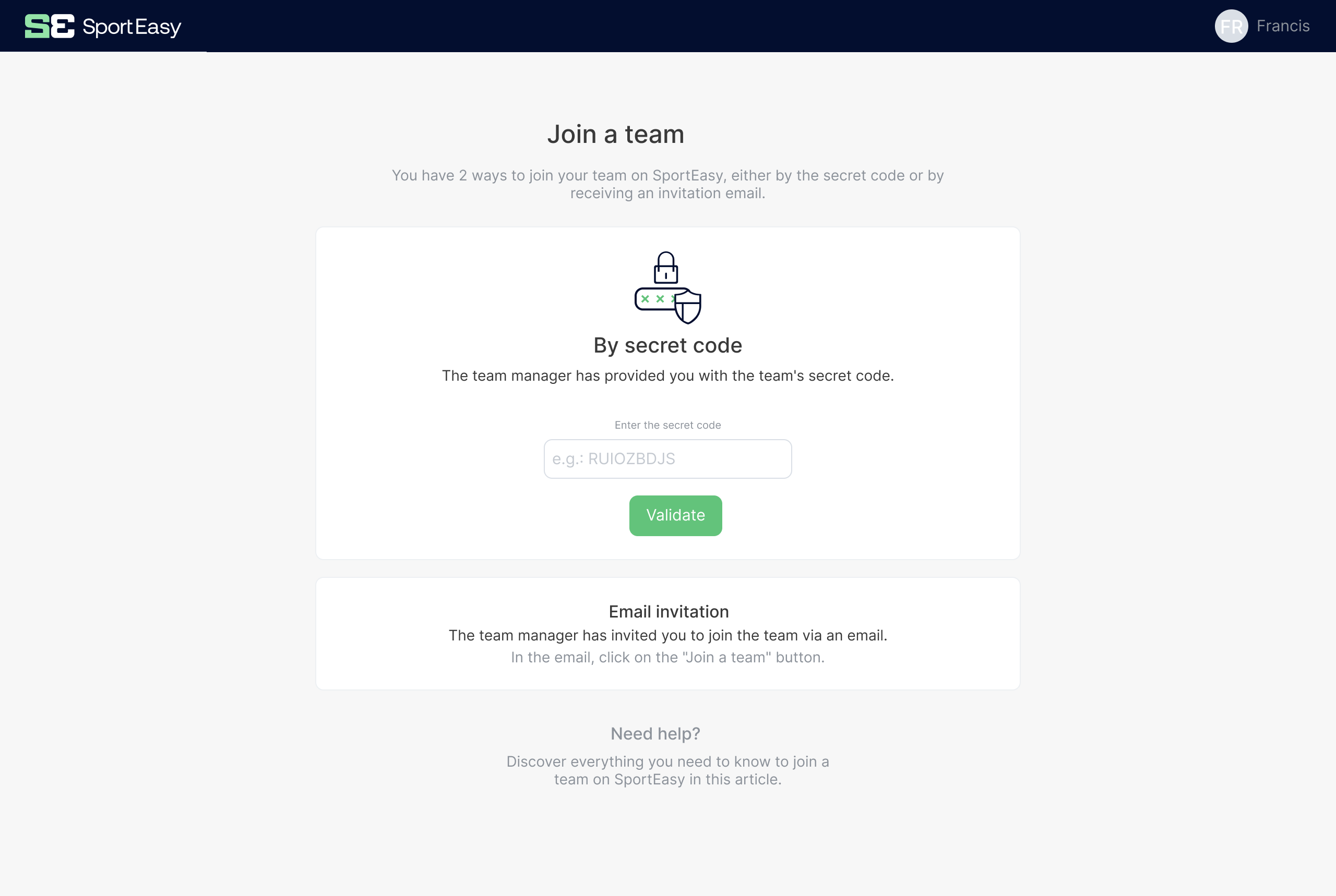 Rejoindre une équipe par code - Webapp - EN.png