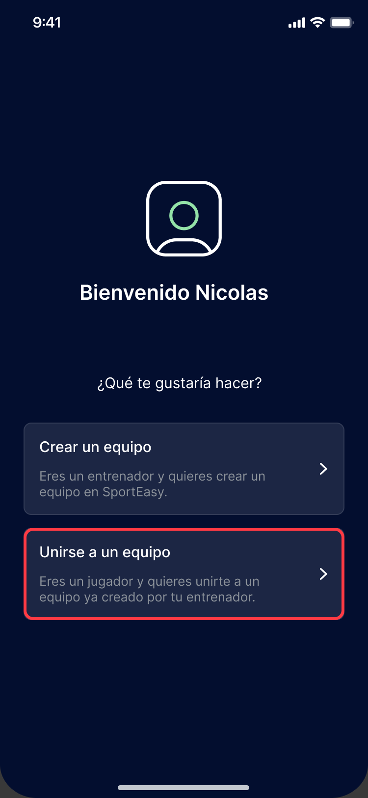 Créer ou rejoindre une équipe - Mobile - ES.png