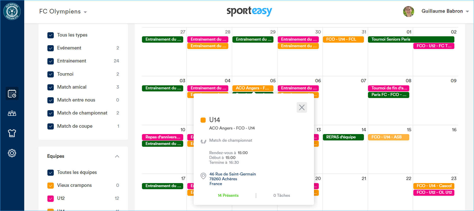 CALENDRIER DES PROCHAINS V NEMENTS visual data 4